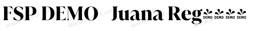 FSP DEMO   Juana Reg字体转换